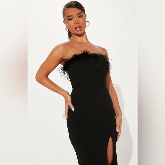 Fashion Nova | Dresses | Fashion Nova Black Strapless Formal Feather Dress Size S | Poshmark Fashion Nova | Dresses | Fashion Nova Black Strapless Formal Feather Dress Size S | Poshmark